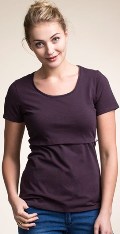 Boob imetyspaita, O-aukko, lyhyet hihat - luomupuuvillaa - 30%