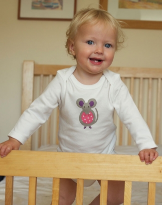 Frugi - Mousey bodysetti tyttövauvalle, pitkät hihat, 2 kpl/pkt -50%