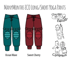 ManyMonths ECO Long/Short - joogahousut polvipaikoilla -50%